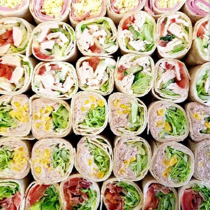Wrap platter at Flipz Academy Gold Coast birthday party